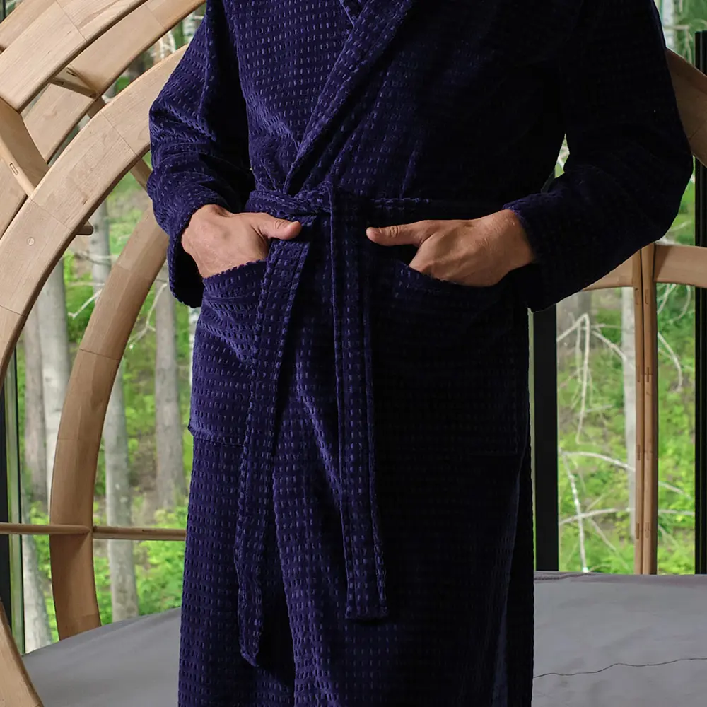 Фото 2 Банный халат Lovelife 7528498 размер 56 цвет синий Фото 2 Банный халат Lovelife 7528498 размер 56 цвет синий