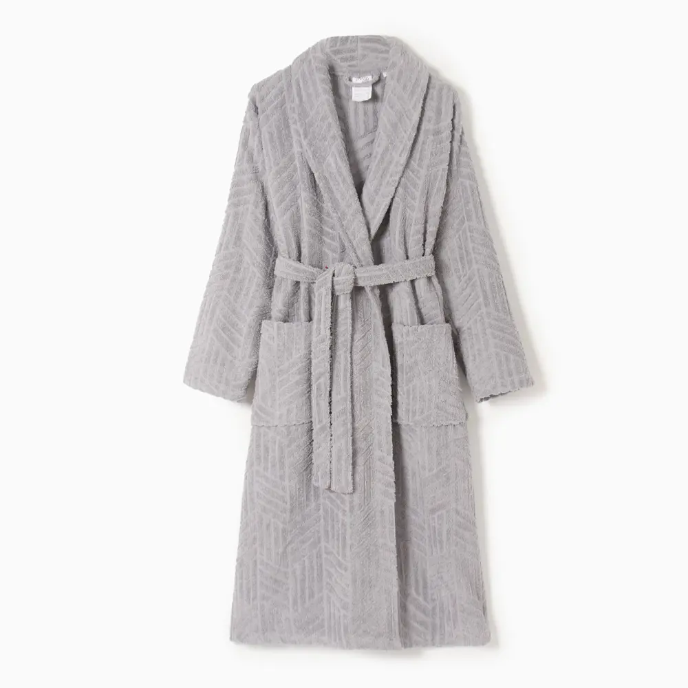 Фото Халат махровый мужской LoveLife Муссон размер M цвет серый