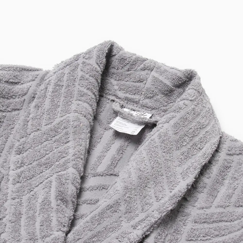 Фото 2 Халат махровый мужской LoveLife Муссон размер XL цвет серый Фото 2 Халат махровый мужской LoveLife Муссон размер XL цвет серый