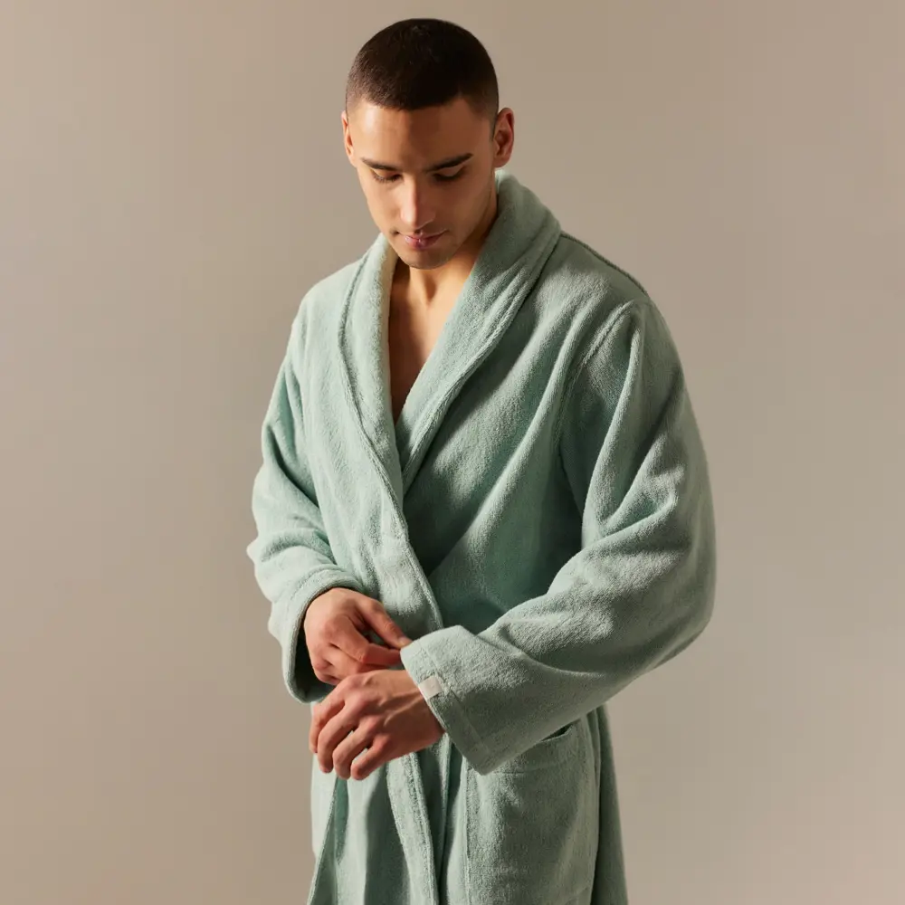 Фото 2 Халат махровый мужской Sima-Land Home Basic Аззура размер XL Фото 2 Халат махровый мужской Sima-Land Home Basic Аззура размер XL