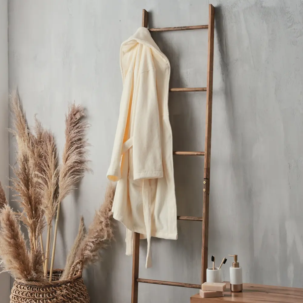 Фото 11 Халат махровый мужской Sima-Land Home Basic Айвори размер L