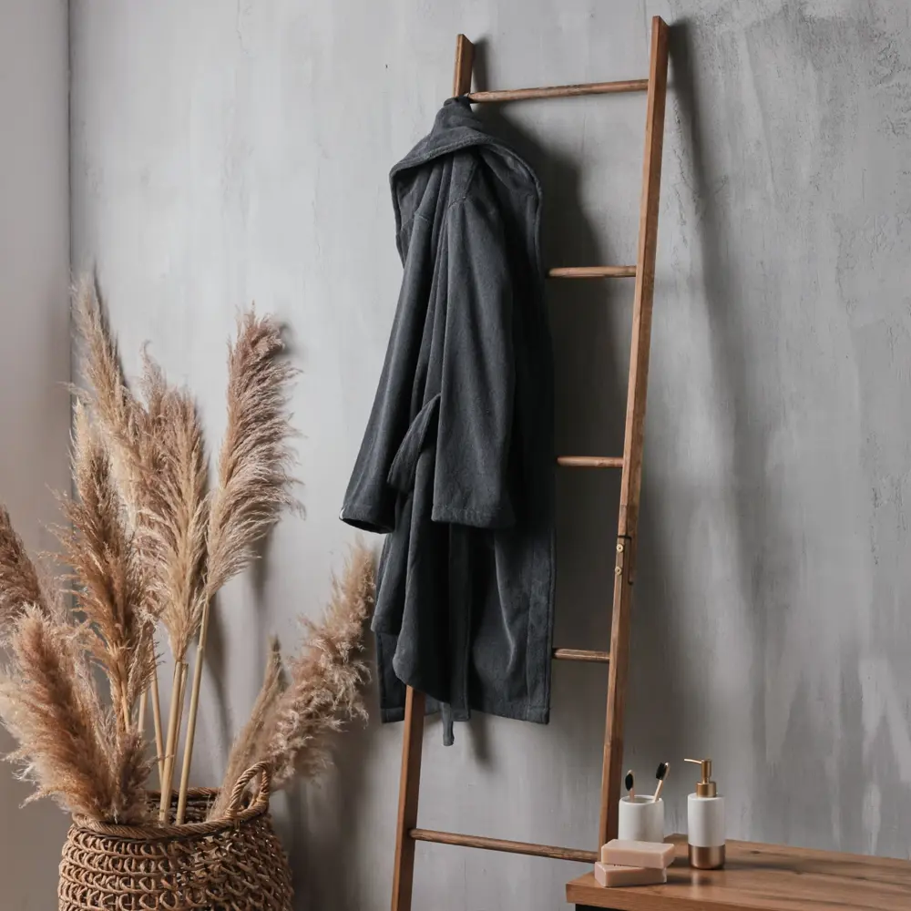 Фото 12 Халат махровый мужской Sima-Land Home Basic Гри Сандре размер S