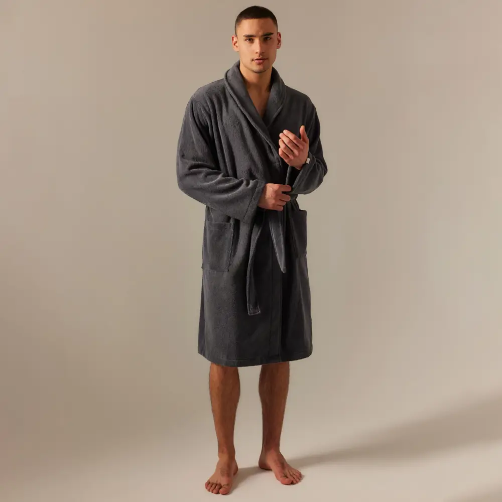Фото Халат махровый мужской Sima-Land Home Basic Гри Сандре размер S