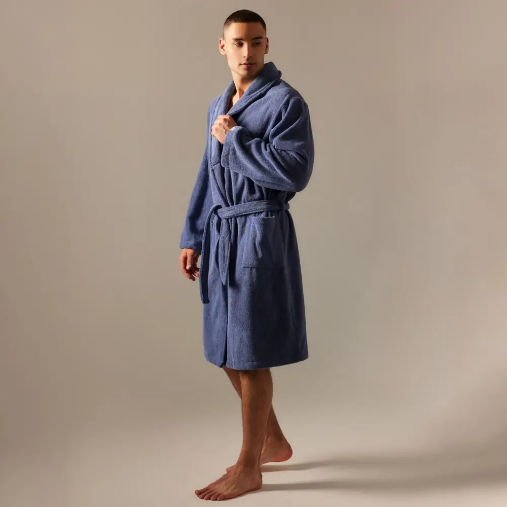 Фото 6 Халат махровый мужской Sima-Land Home Basic Ривьера размер S Фото 6 Халат махровый мужской Sima-Land Home Basic Ривьера размер S