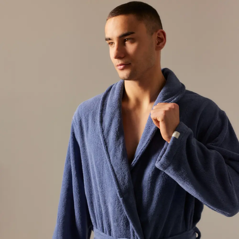 Фото 3 Халат махровый мужской Sima-Land Home Basic Ривьера размер S Фото 3 Халат махровый мужской Sima-Land Home Basic Ривьера размер S