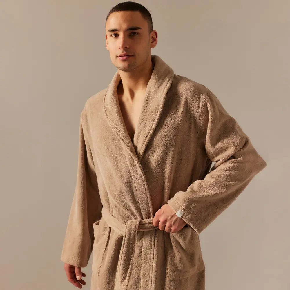 Фото 3 Халат махровый мужской Sima-Land Home Basic Саббиа размер S Фото 3 Халат махровый мужской Sima-Land Home Basic Саббиа размер S