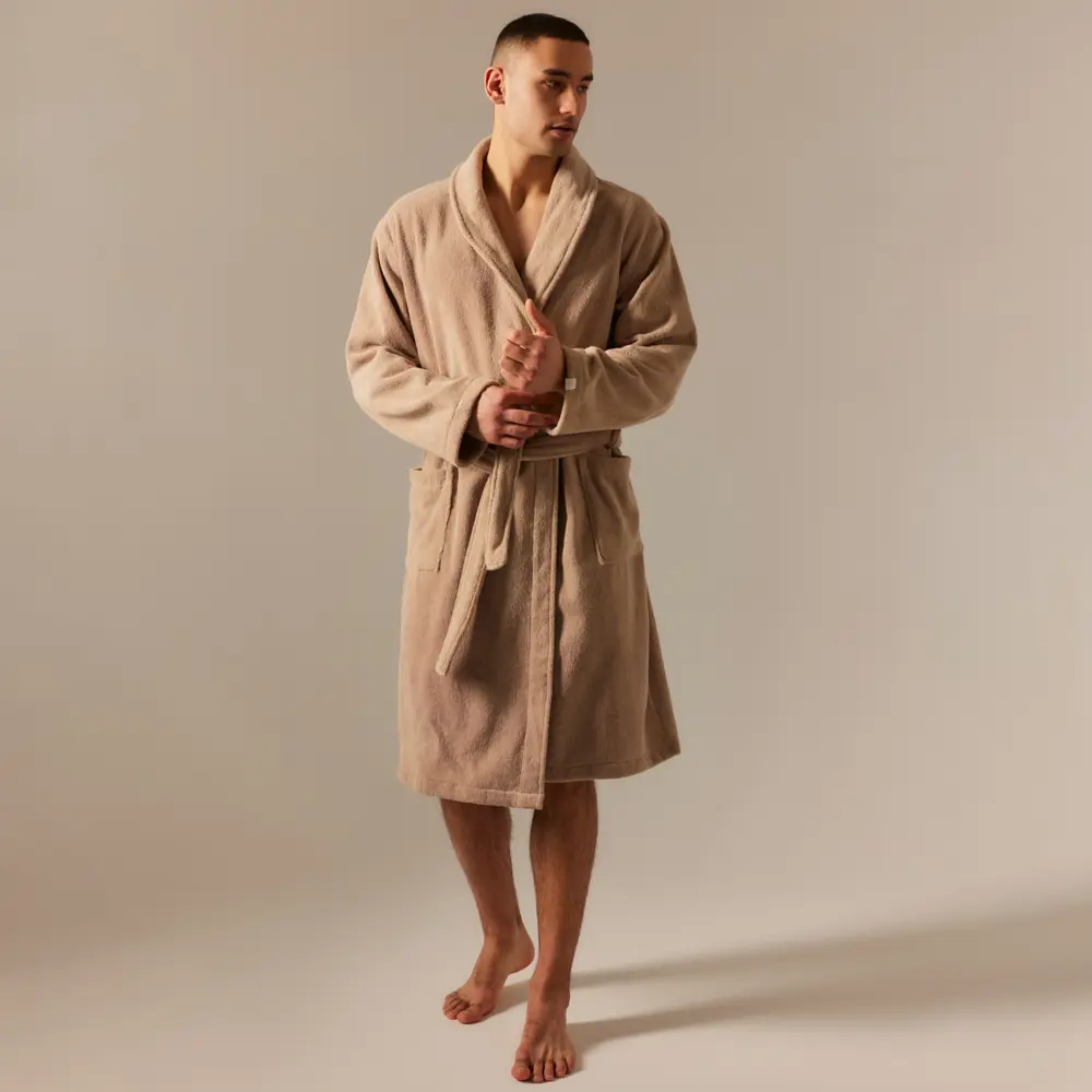 Фото Халат махровый мужской Sima-Land Home Basic Саббиа размер S Фото Халат махровый мужской Sima-Land Home Basic Саббиа размер S