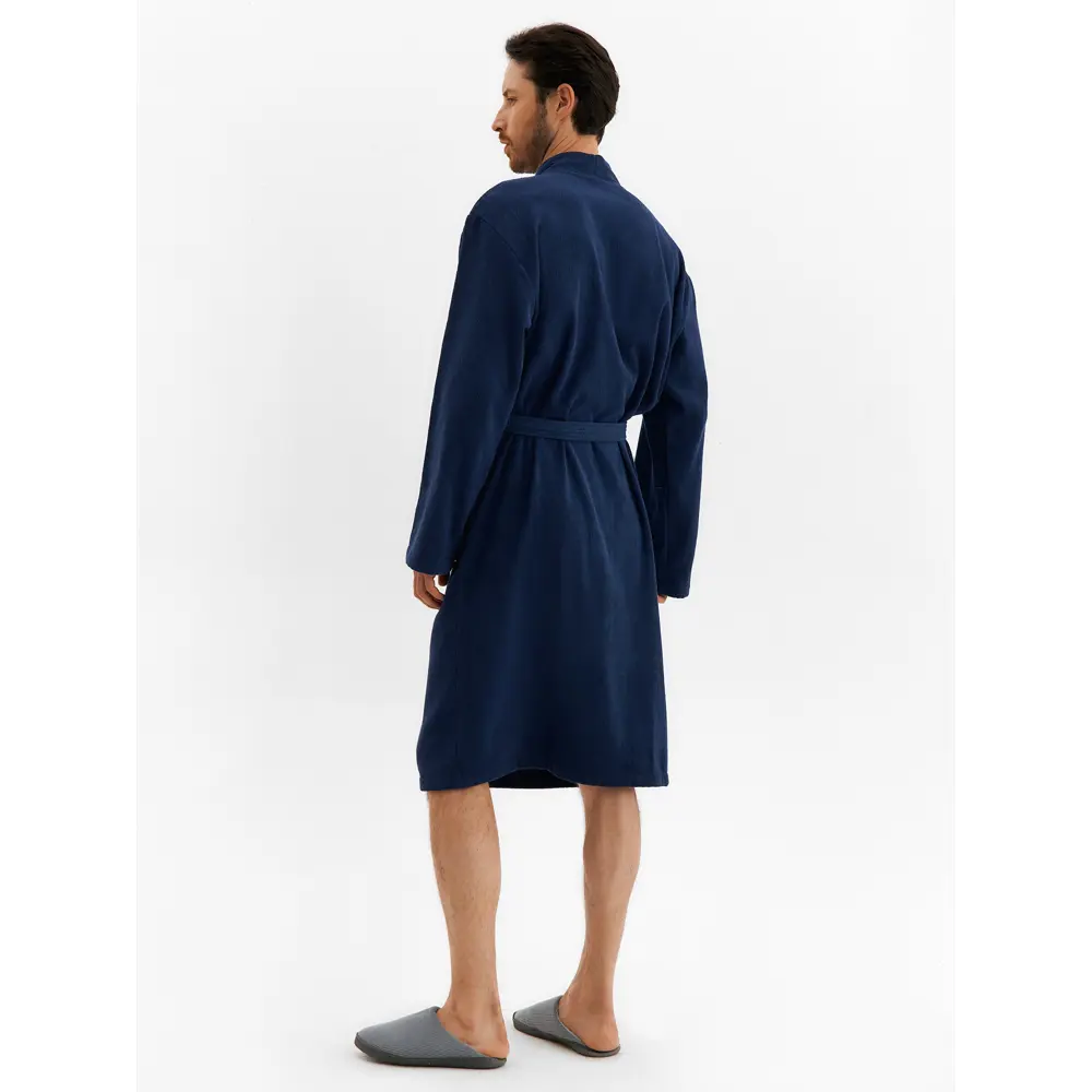 Фото 2 Халат мужской Экономь и Я размер 52-54 цвет тёмно-синий Фото 2 Халат мужской Экономь и Я размер 52-54 цвет тёмно-синий