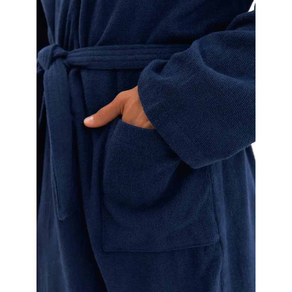 Фото 5 Халат мужской Экономь и Я размер 52-54 цвет тёмно-синий Фото 5 Халат мужской Экономь и Я размер 52-54 цвет тёмно-синий