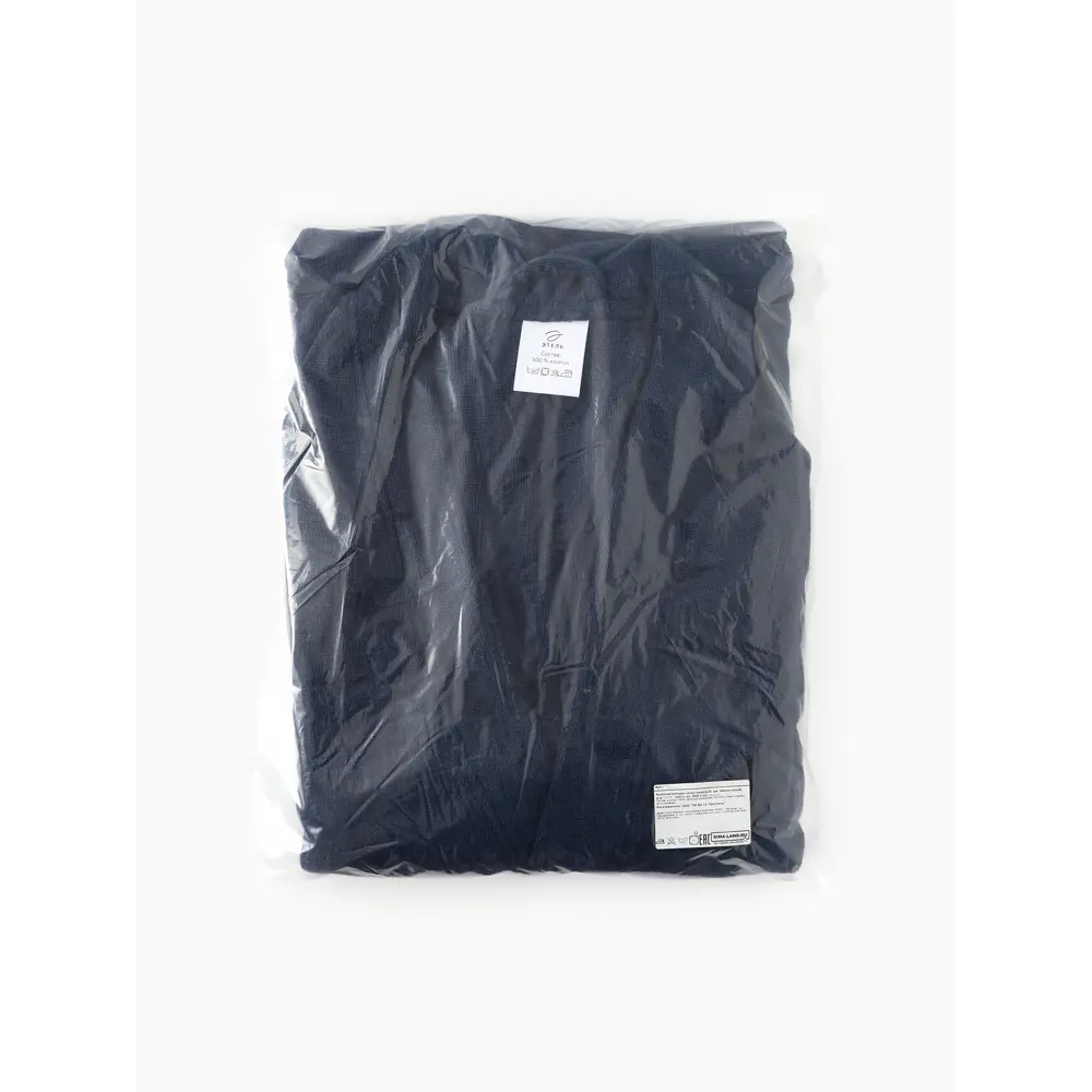 Фото 6 Халат мужской Экономь и Я размер 56-58 цвет тёмно-синий Фото 6 Халат мужской Экономь и Я размер 56-58 цвет тёмно-синий