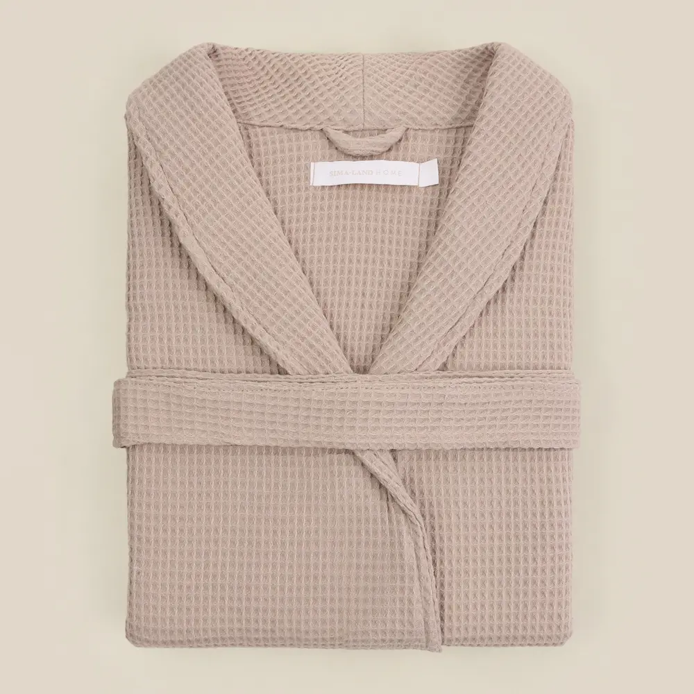 Фото 11 Халат вафельный женский Sima-Land Home Basic Саббиа размер M