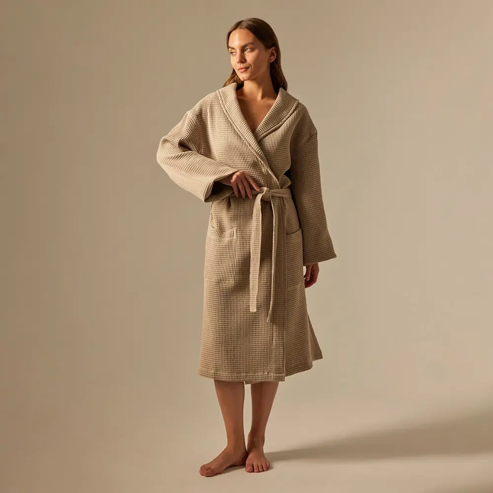 Фото Халат вафельный женский Sima-Land Home Basic Саббиа размер XL