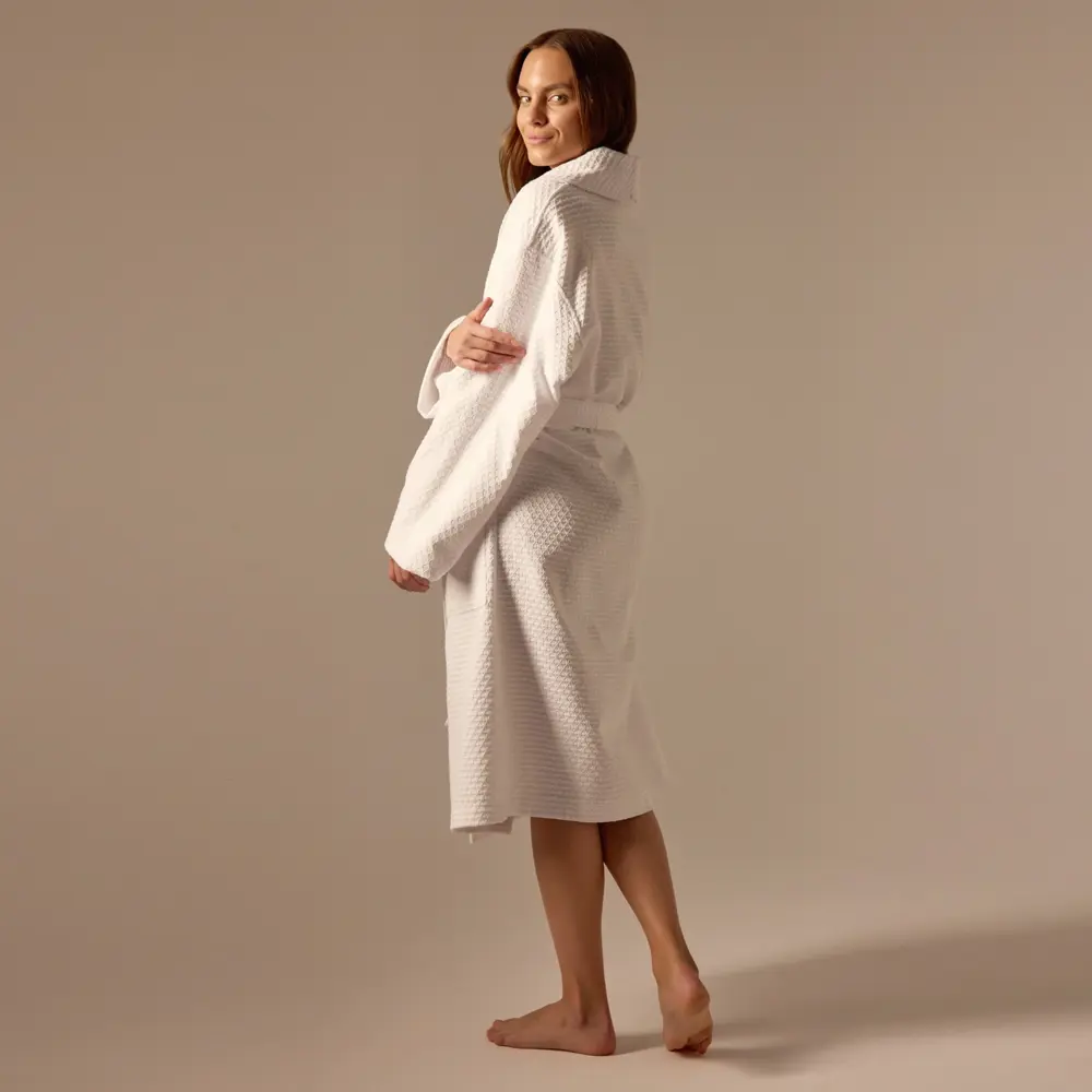 Фото 7 Халат вафельный женский Sima-Land Home Waffle Блан де Блан размер M Фото 7 Халат вафельный женский Sima-Land Home Waffle Блан де Блан размер M