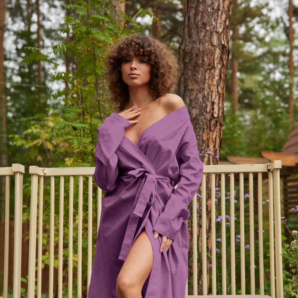 Фото 10 Банный халат Экономь и я 5045779 размер 42-44 цвет фиолетовый Фото 10 Банный халат Экономь и я 5045779 размер 42-44 цвет фиолетовый