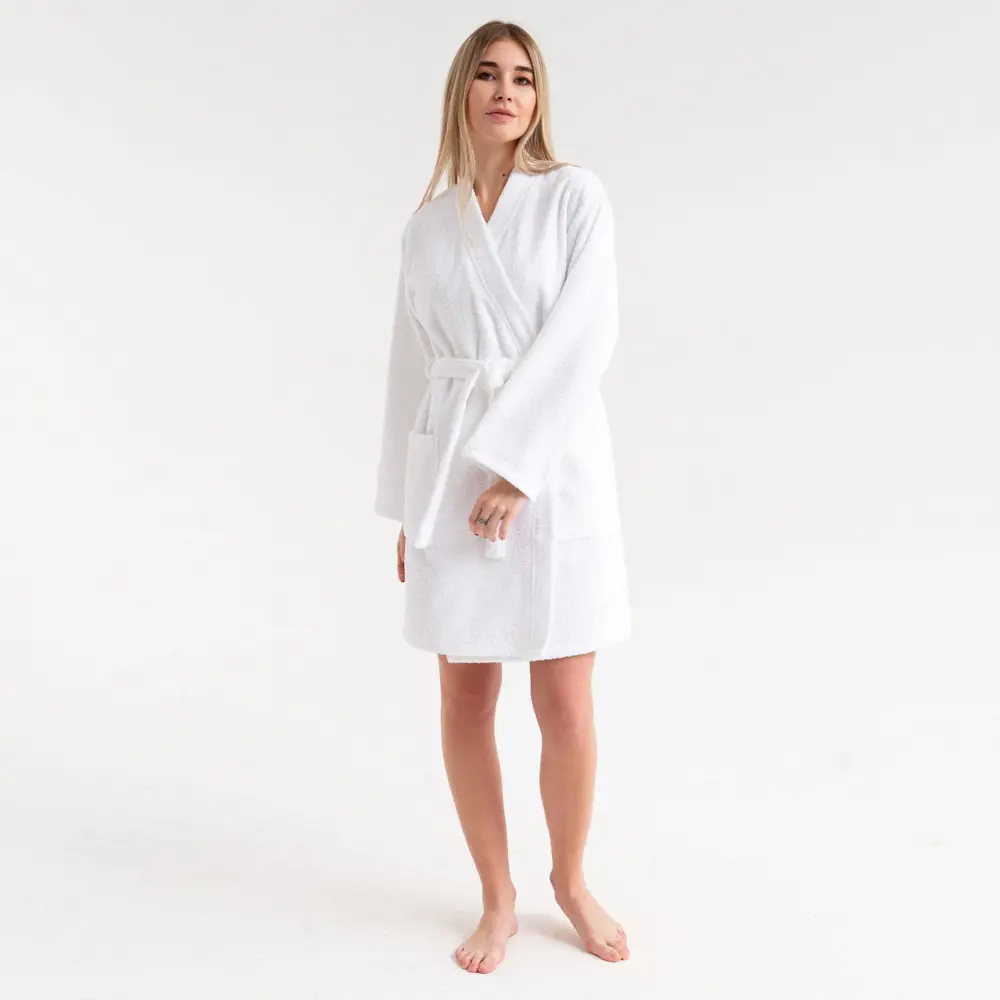 Фото Халат Экономь и Я 4560863 размер 46-48 белый Фото Халат Экономь и Я 4560863 размер 46-48 белый