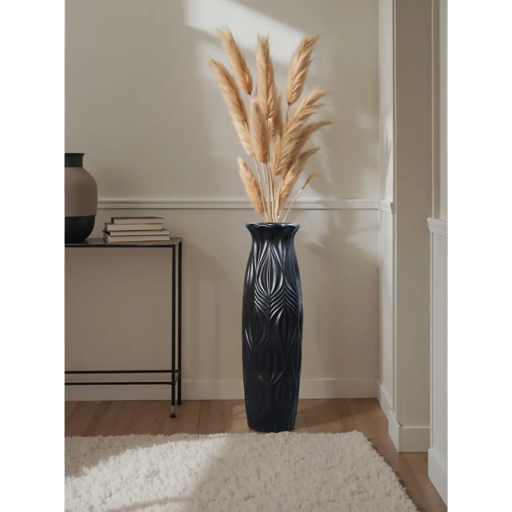 Фото 3 Ваза Сима-ленд Криспин керамика цвет черный 18 см Фото 3 Ваза Сима-ленд Криспин керамика цвет черный 18 см