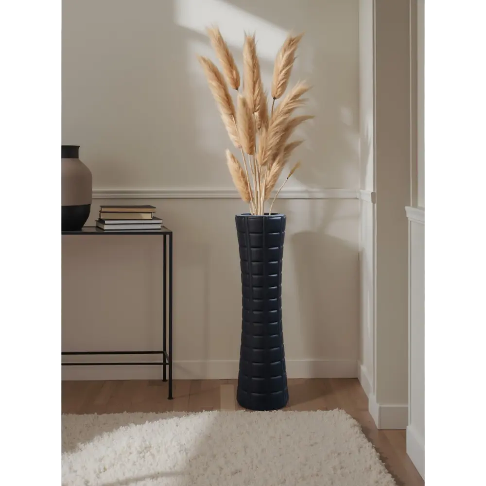 Фото 3 Ваза Сима-ленд Энтрикен керамика цвет черный 17 см