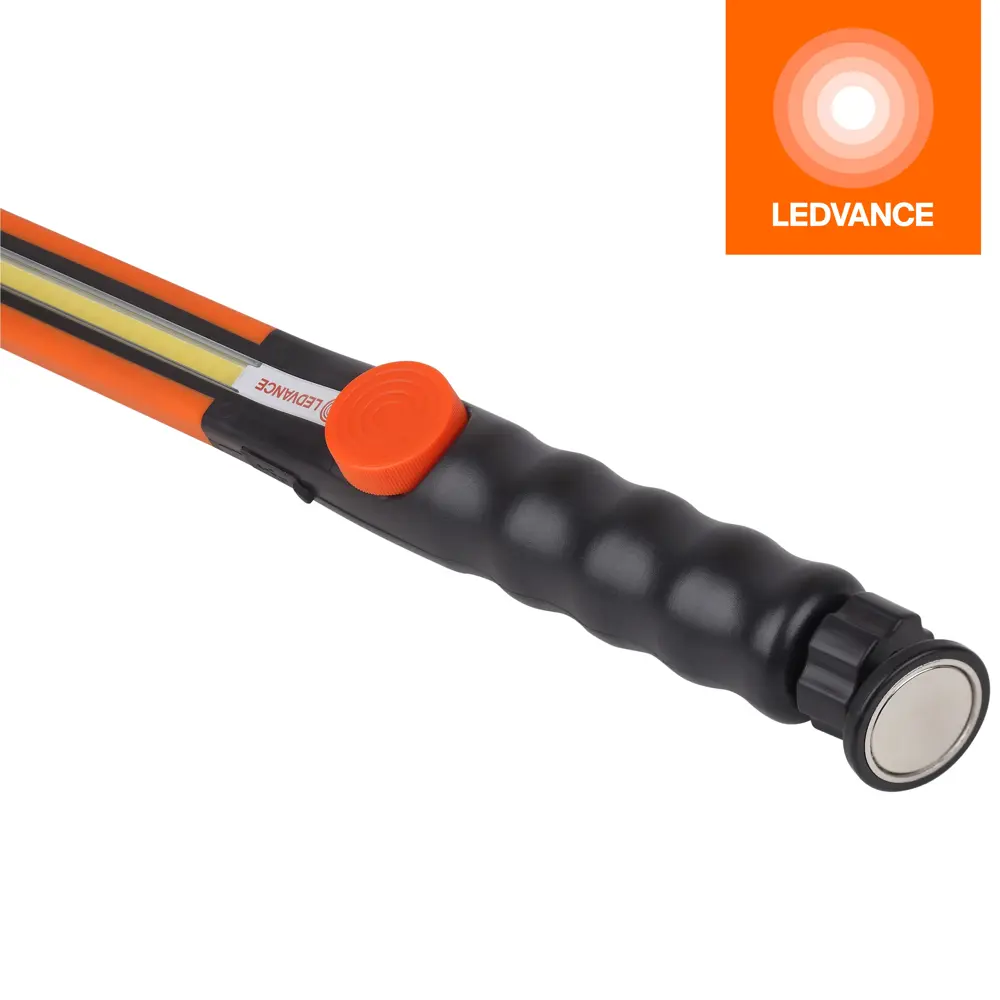 Фото 3 Фонарь ручной Ledvance аккумуляторный led cob 400 лм 5 Вт цвет оранжевый/черный