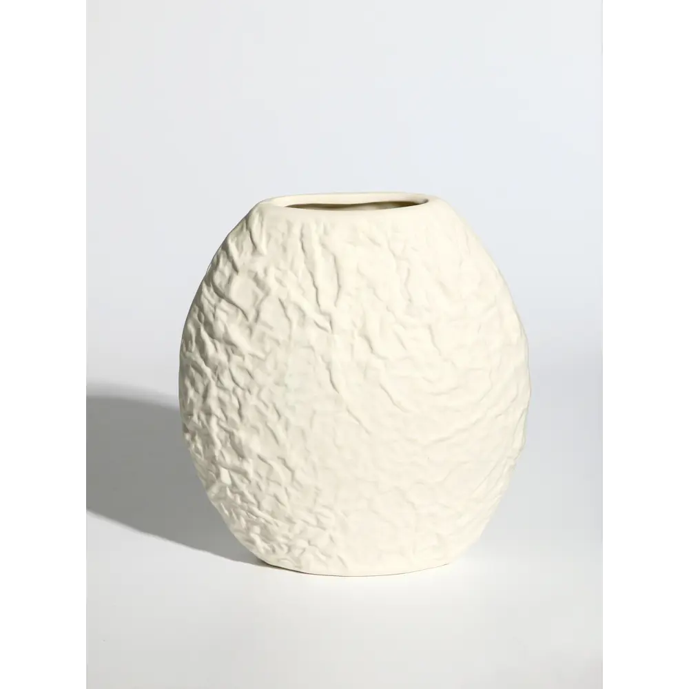 Фото 6 Ваза Сима-ленд Блейз луна керамика цвет белый 10.5 см