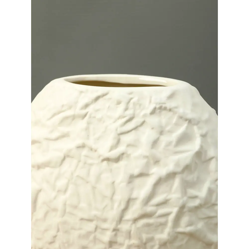 Фото 4 Ваза Сима-ленд Блейз луна керамика цвет белый 10.5 см