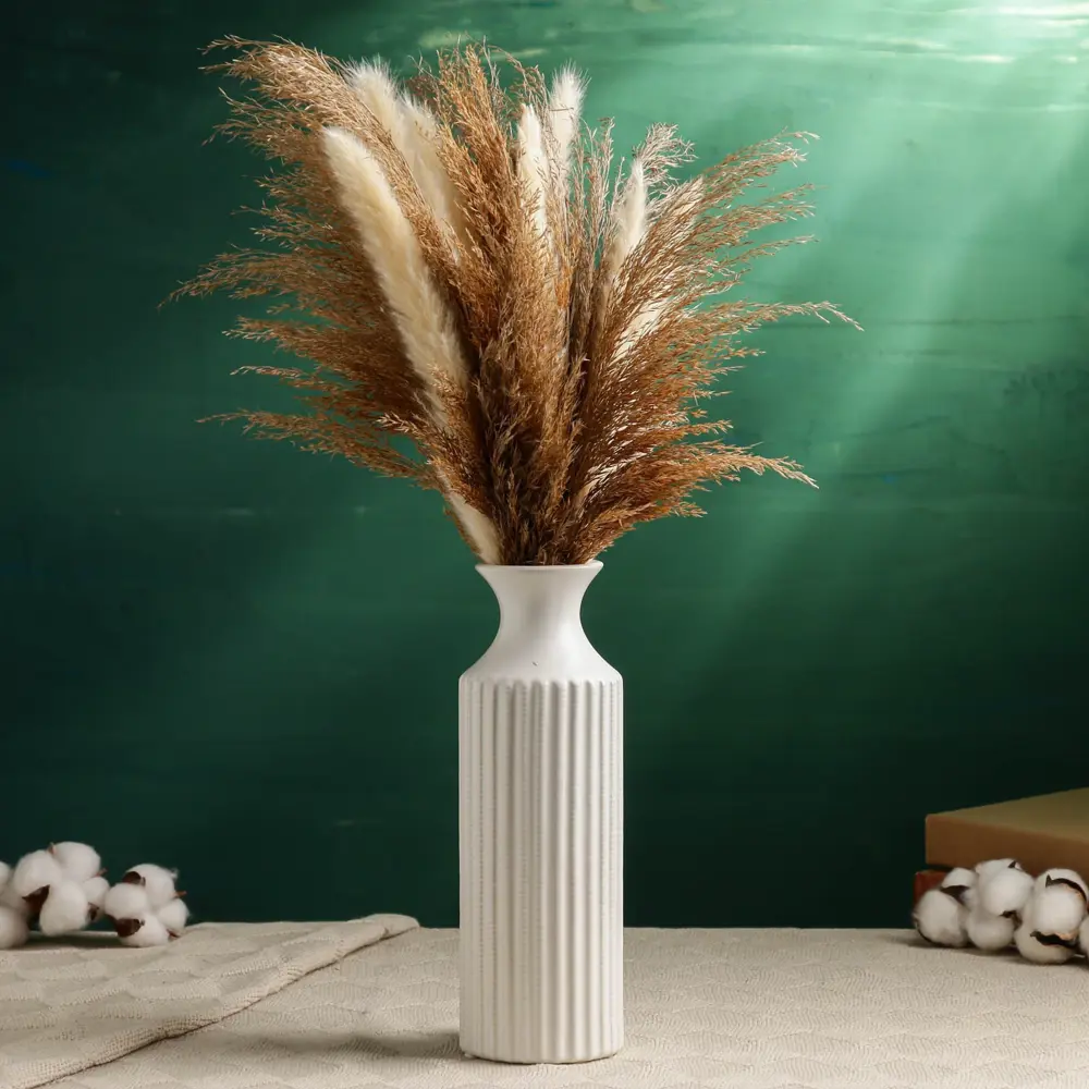 Фото 3 Ваза Сима-ленд Ингер керамика цвет белый 26 см Фото 3 Ваза Сима-ленд Ингер керамика цвет белый 26 см