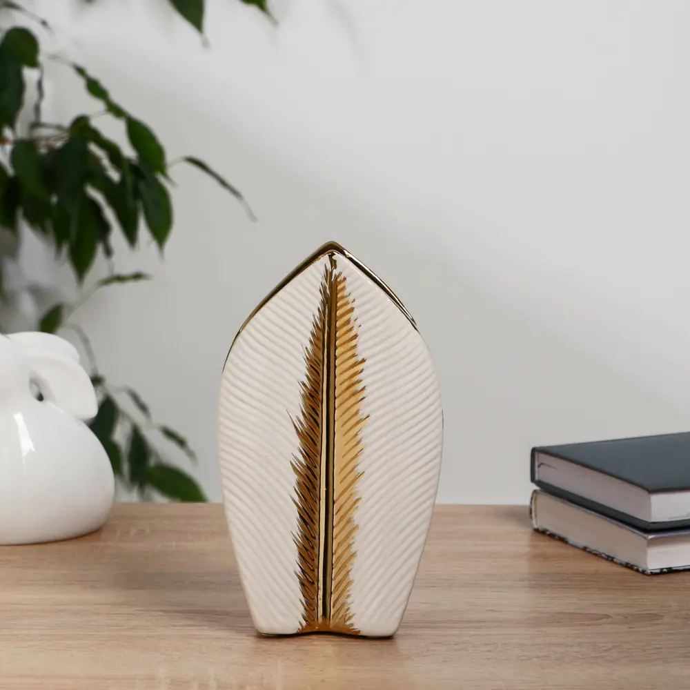 Фото Ваза Сима-ленд Кэнди керамика цвет белый 22 см