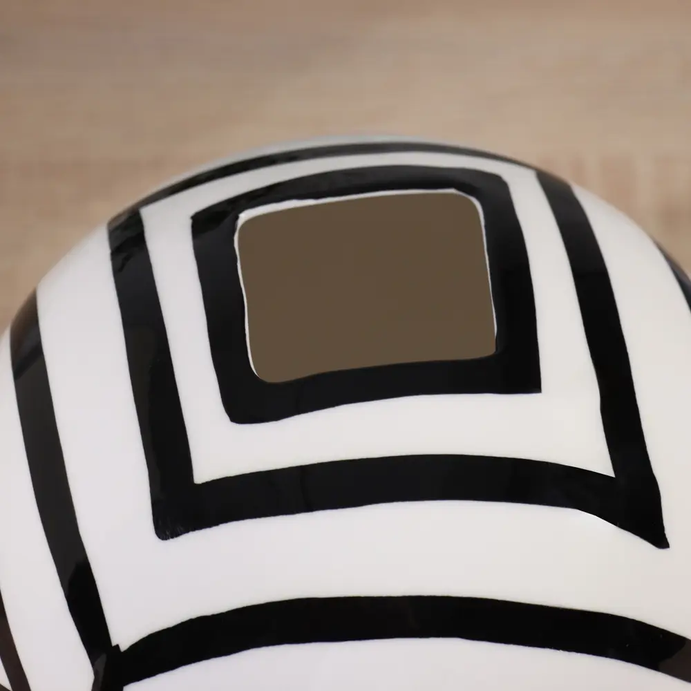 Фото 4 Ваза Сима-ленд Пикассо маска керамика цвет черный 21 см