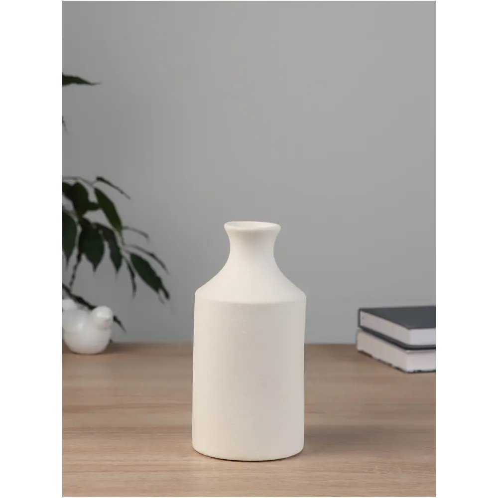 Фото Ваза Сима-ленд Хелле бутыль керамика цвет белый 9 см Фото Ваза Сима-ленд Хелле бутыль керамика цвет белый 9 см