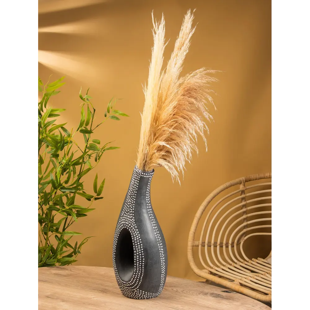 Фото Ваза Сима-ленд Рамос керамика цвет серый 55 см Фото Ваза Сима-ленд Рамос керамика цвет серый 55 см