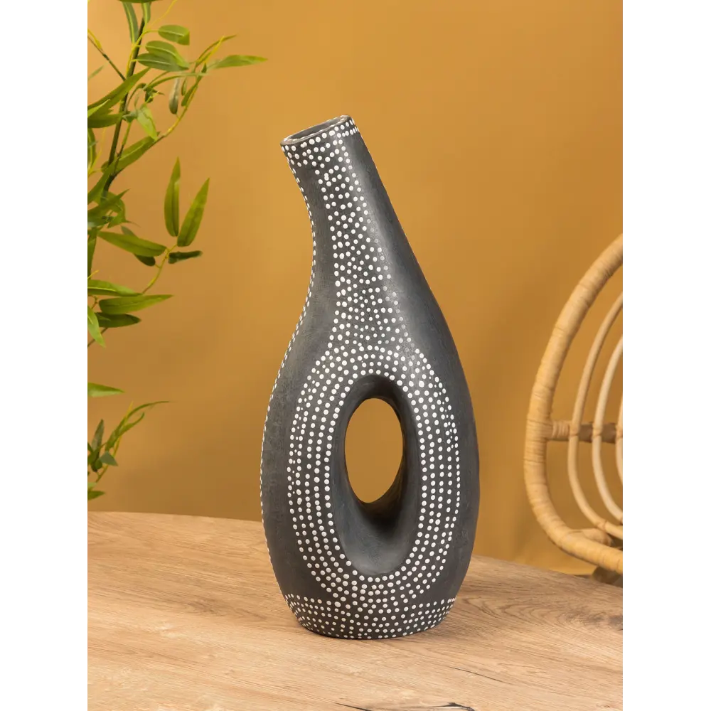 Фото 3 Ваза Сима-ленд Рамос керамика цвет серый 55 см Фото 3 Ваза Сима-ленд Рамос керамика цвет серый 55 см