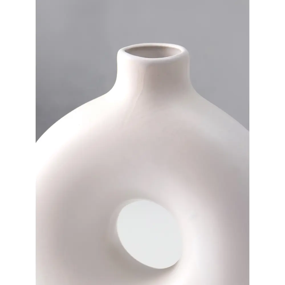 Фото 2 Ваза Take it easy Линд керамика цвет белый 20 см Фото 2 Ваза Take it easy Линд керамика цвет белый 20 см