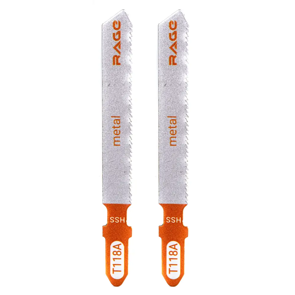 Фото Пилка для электролобзика по стали Rage T118A чистый рез, 2 шт. Фото Пилка для электролобзика по стали Rage T118A чистый рез, 2 шт.