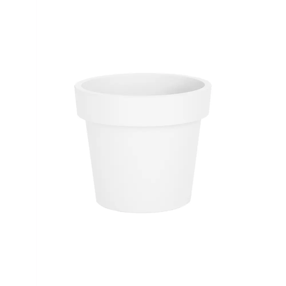 Фото 2 Кашпо Oladom Loft Ø32.7 h28.5 см v16 л пластик белый без автополива Фото 2 Кашпо Oladom Loft Ø32.7 h28.5 см v16 л пластик белый без автополива