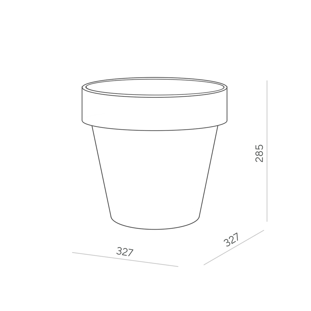 Фото 3 Кашпо Oladom Loft Ø32.7 h28.5 см v16 л пластик белый без автополива Фото 3 Кашпо Oladom Loft Ø32.7 h28.5 см v16 л пластик белый без автополива