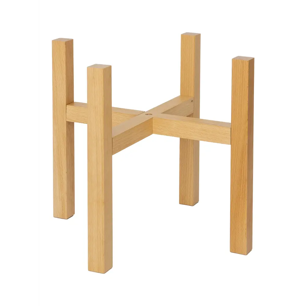 Фото Подставка для цветочного горшка Oladom Kerama 39x39x33 см дерево бежевый