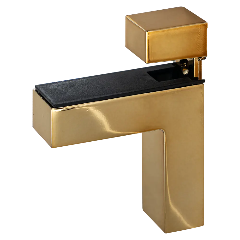 Фото Полкодержатель Пеликан 85x24x64 мм ЦАМ цвет золото Фото Полкодержатель Пеликан 85x24x64 мм ЦАМ цвет золото