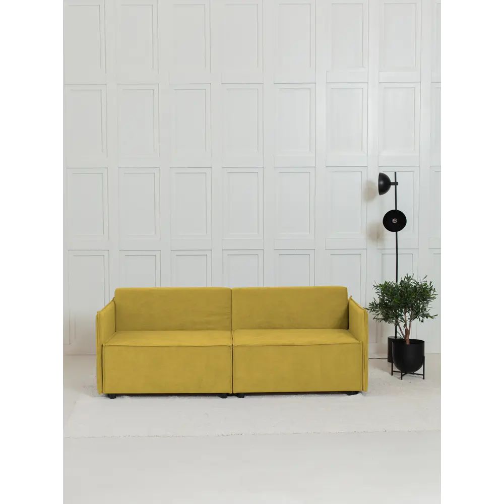 Фото 10 Диван раскладной Cityhd Цюрих Слим 200x90x80 см велюр цвет горчичный Фото 10 Диван раскладной Cityhd Цюрих Слим 200x90x80 см велюр цвет горчичный