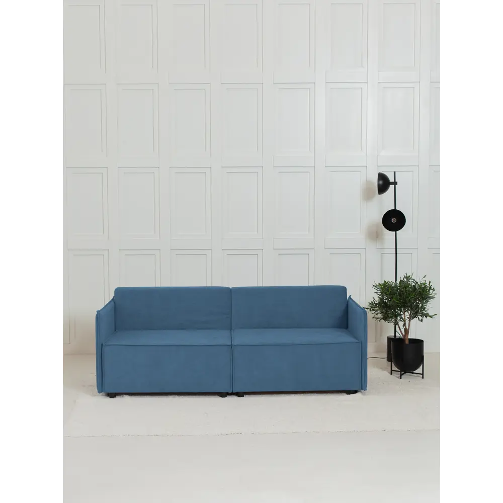 Фото 10 Диван раскладной Cityhd Цюрих Слим 200x90x80 см велюр цвет синий Фото 10 Диван раскладной Cityhd Цюрих Слим 200x90x80 см велюр цвет синий