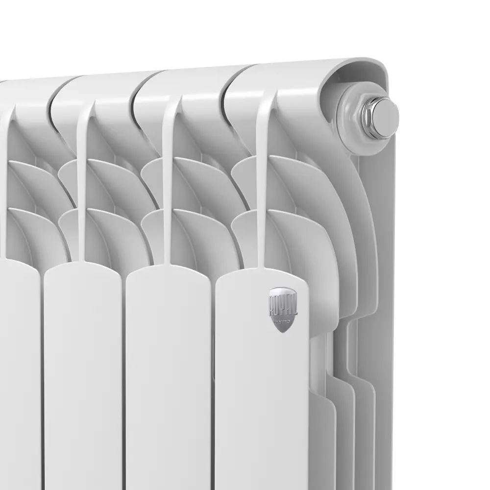 Фото 4 Радиатор секционный Royal thermo Revolution A 500 500/80 10 секций боковое подключение алюминий цвет белый без кроншейнов Фото 4 Радиатор секционный Royal thermo Revolution A 500 500/80 10 секций боковое подключение алюминий цвет белый без кроншейнов