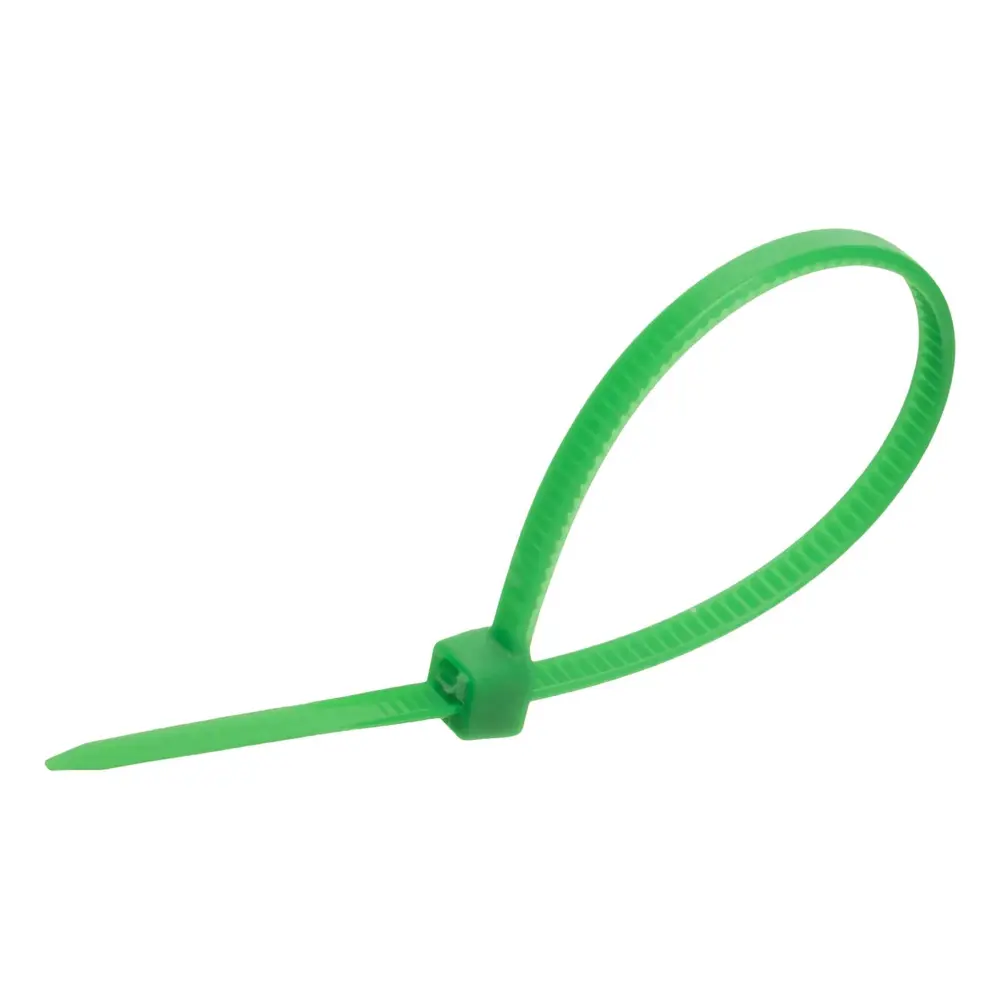 Фото 3 Хомут Сибртех 100x2.5 мм пластик цвет зеленый 100 шт Фото 3 Хомут Сибртех 100x2.5 мм пластик цвет зеленый 100 шт
