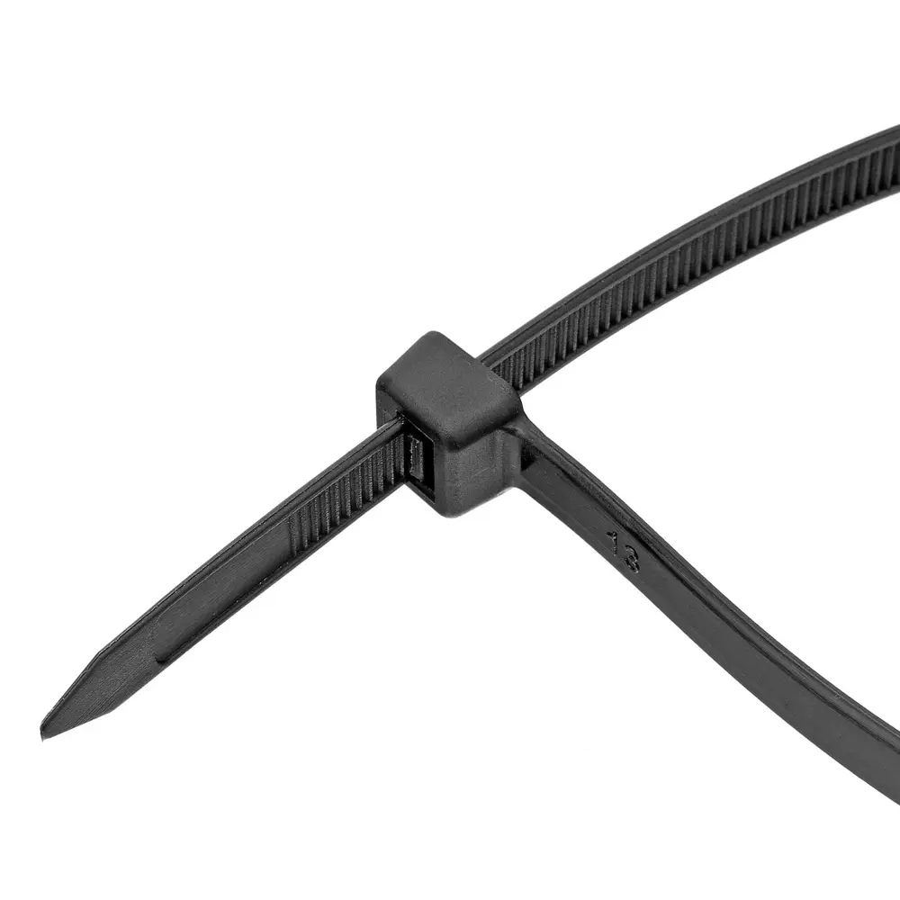 Фото 4 Хомут Сибртех 400x8 мм пластик цвет черный 50 шт Фото 4 Хомут Сибртех 400x8 мм пластик цвет черный 50 шт