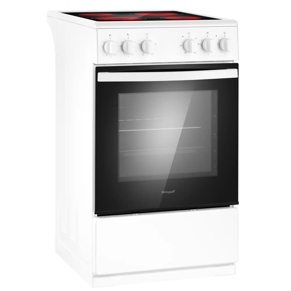 Фото 3 Кухонная плита Weissgauff 438324 49.3x85x60 см цвет белый