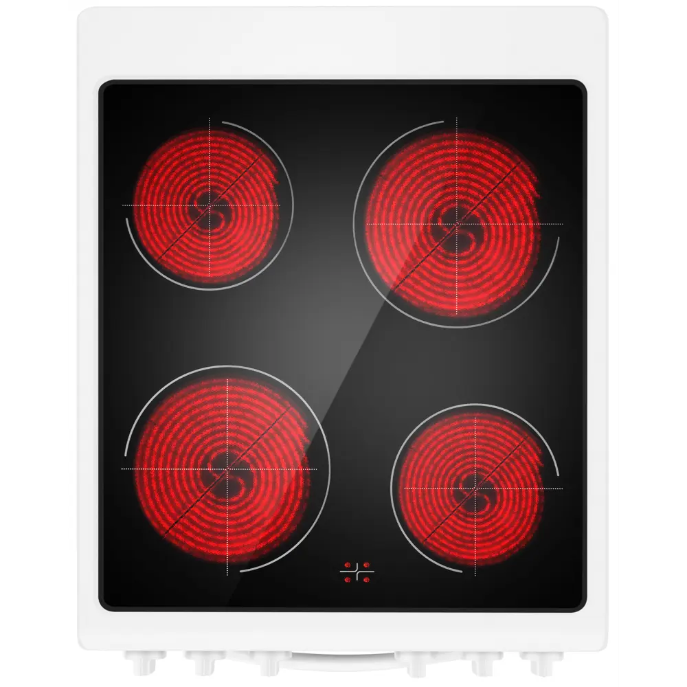 Фото 7 Кухонная плита Weissgauff 438324 49.3x85x60 см цвет белый