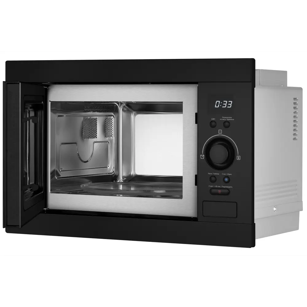 Фото 4 Встраиваемая микроволновая печь Weissgauff BMWO-256 25 л 59.5x38.8x40 см цвет черный Фото 4 Встраиваемая микроволновая печь Weissgauff BMWO-256 25 л 59.5x38.8x40 см цвет черный
