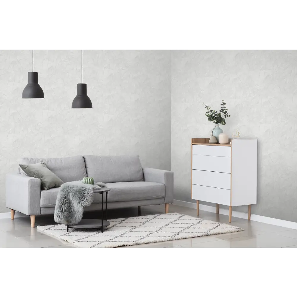 Фото 2 Обои флизелиновые Victoria Stenova Apulia белые 1.06 м VS585281 Фото 2 Обои флизелиновые Victoria Stenova Apulia белые 1.06 м VS585281