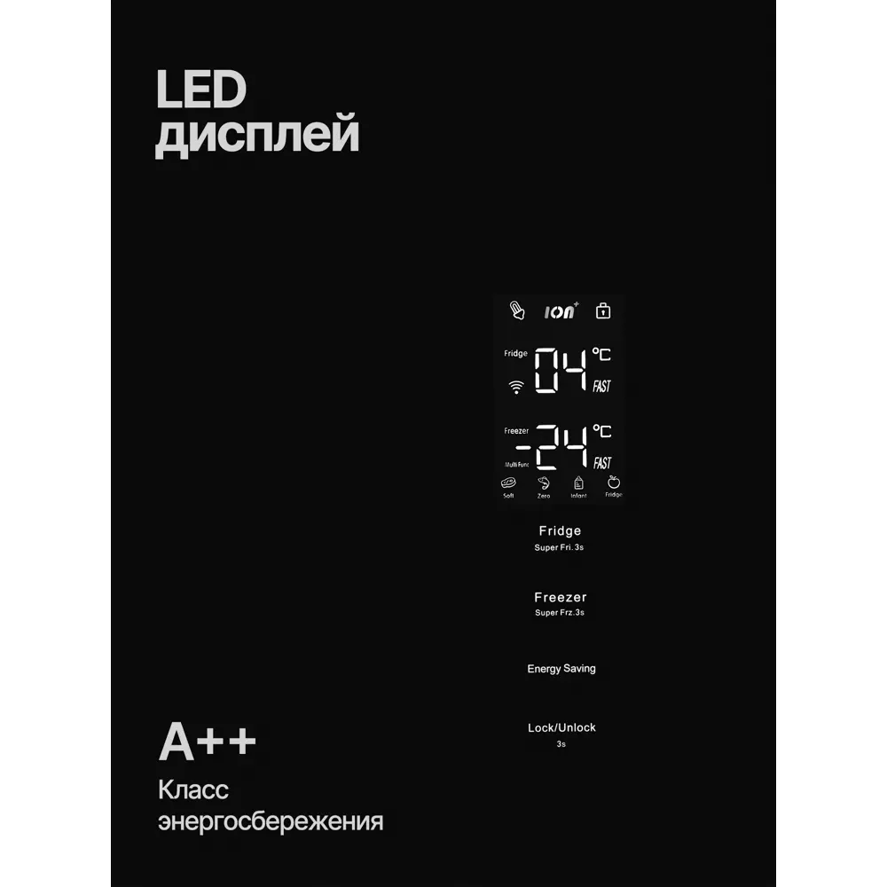 Фото 4 Холодильник Kuppersberg RFCN 2013 BG 59.5x195.3 см цвет черный блестящий Фото 4 Холодильник Kuppersberg RFCN 2013 BG 59.5x195.3 см цвет черный блестящий