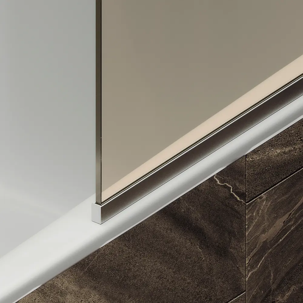 Фото 4 Шторка для ванной стеклянная MaybahGlass 34x140 см 6 мм бронза/хром матовый Фото 4 Шторка для ванной стеклянная MaybahGlass 34x140 см 6 мм бронза/хром матовый