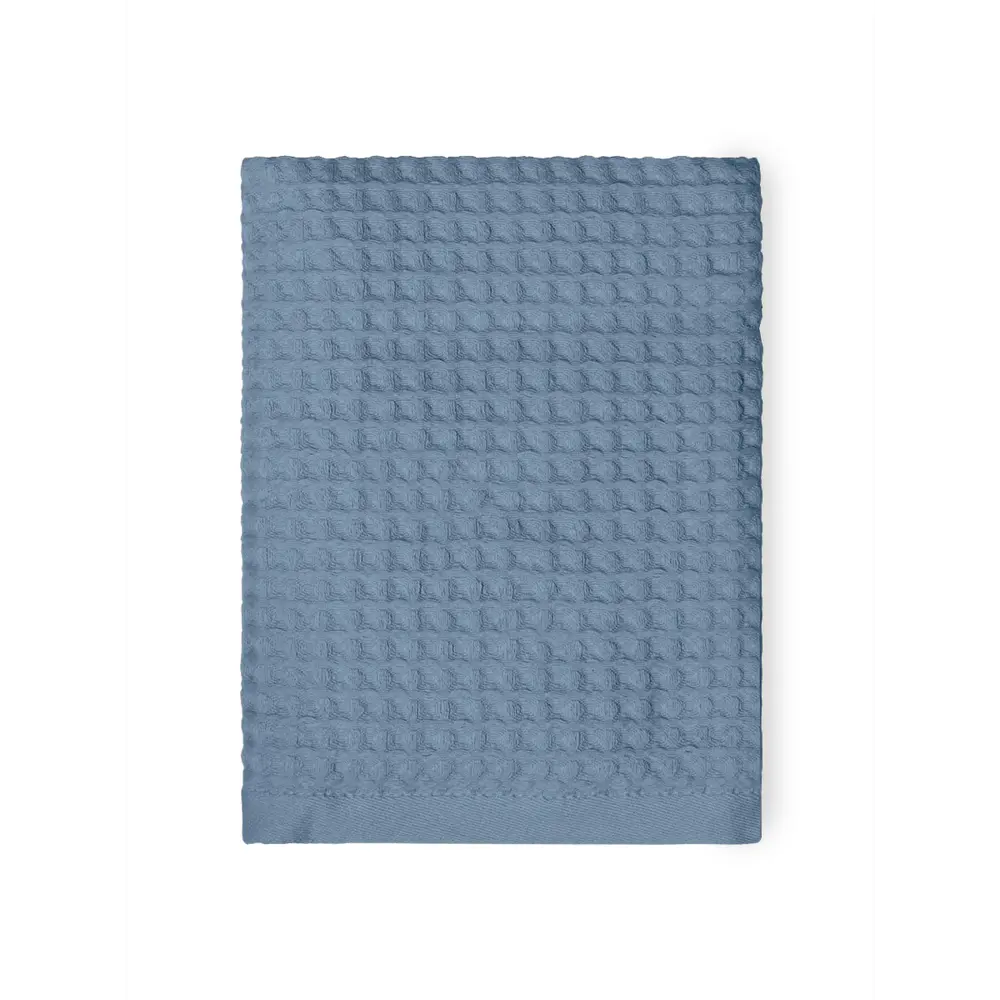 Фото 2 Полотенце вафельное DeNASTIA D100436 для бани/сауны 50x90 см синий