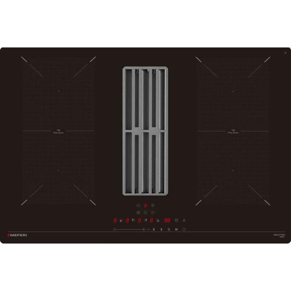 Фото Индукционная варочная панель Meferi XSMART75BK COMFORT 77 см 4 конфорки цвет черный