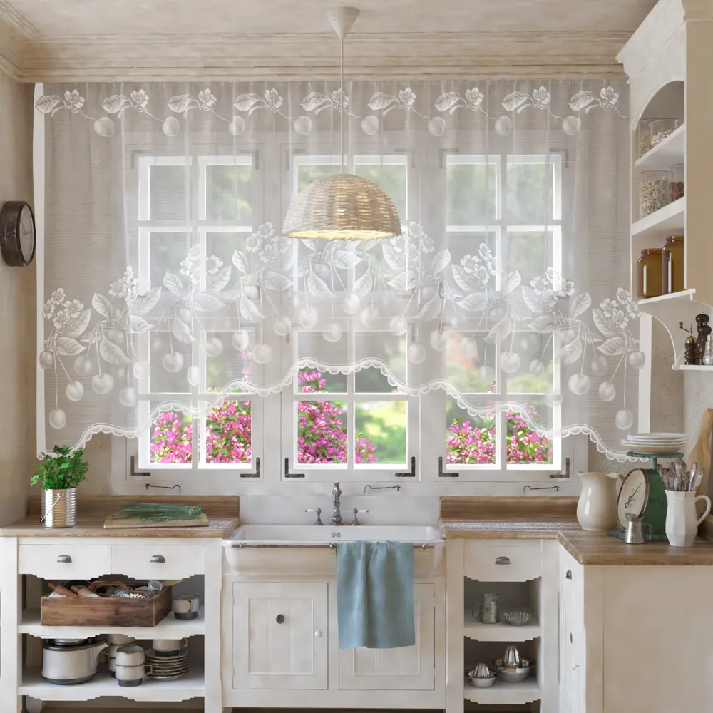 Фото Тюль Лентабел 160x265 см цвет белый Фото Тюль Лентабел 160x265 см цвет белый